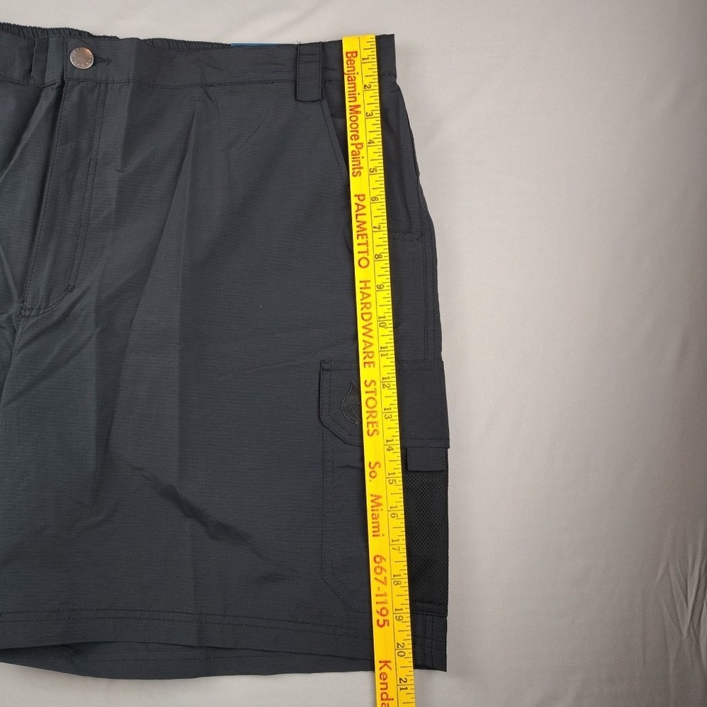 Reel Legends Tarpon Performance Shorts Mens XXL Black 7.5" Inseam Quick Dry - Picture 11 of 16